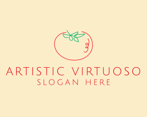 Fresh Red Tomato logo design