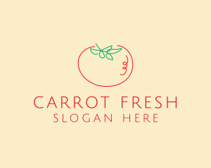 Fresh Red Tomato logo design