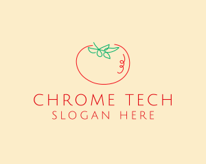 Fresh Red Tomato logo design