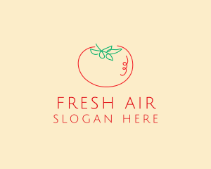 Fresh Red Tomato logo design