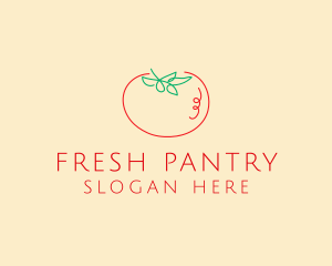 Fresh Red Tomato logo design