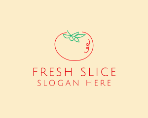 Fresh Red Tomato logo design