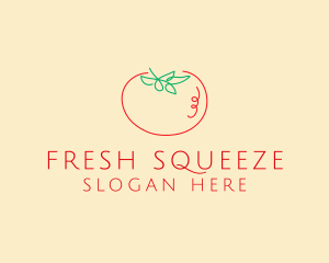 Fresh Red Tomato logo design