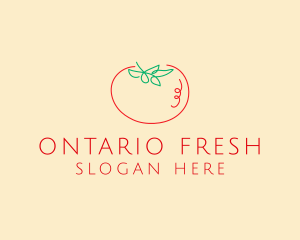 Fresh Red Tomato logo design