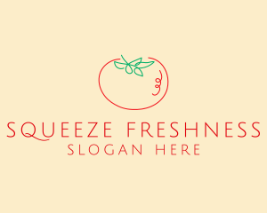 Fresh Red Tomato logo design