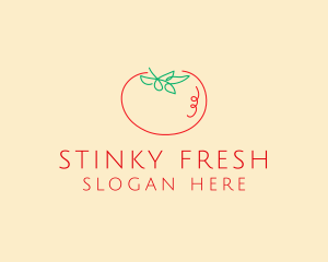 Fresh Red Tomato logo design