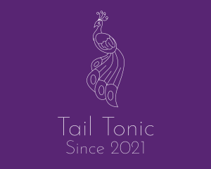 Peacock Bird Tail logo