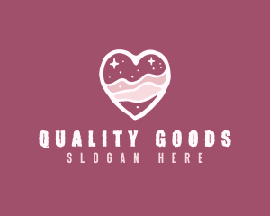 Heart Cake Pastry  logo design