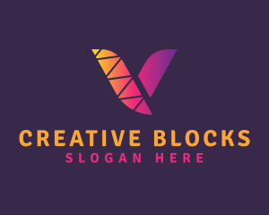 Creative Studio Letter V logo design