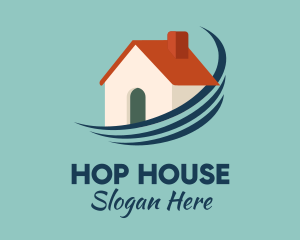 House Swoosh Residential Property logo design