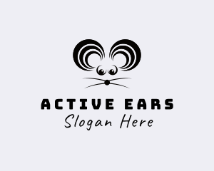 Mouse Sound Ears logo design