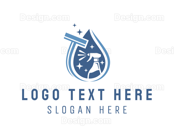 Cleaning Spray Bottle Vacuum Logo