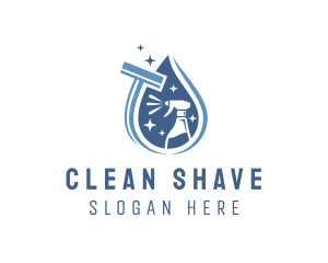 Cleaning Spray Bottle Vacuum logo design