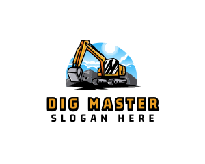 Excavator Machinery Excavation logo