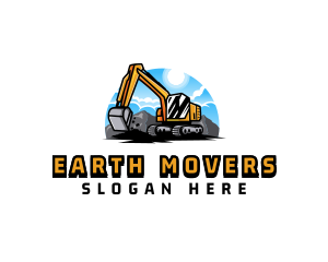 Excavator Machinery Excavation logo