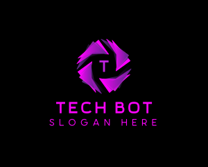 Tech Cyber AI logo design