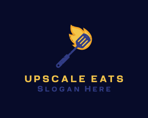 Fire Spatula Restaurant logo design