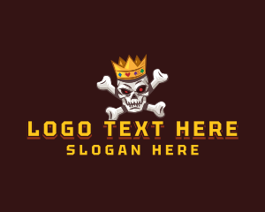 Gaming Crown Skull logo