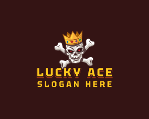 Gaming Crown Skull logo design