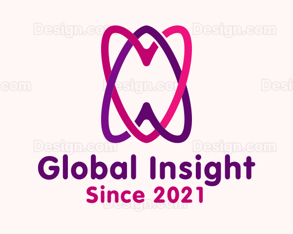 Romantic Interlinked Heart Logo