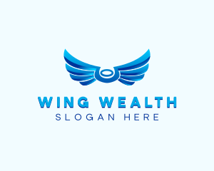 Halo Wings Angel logo design