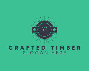 Hipster Retro Badge logo design