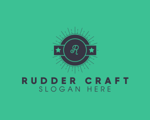 Hipster Retro Badge logo design