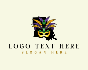 Louisiana Festival Mask logo