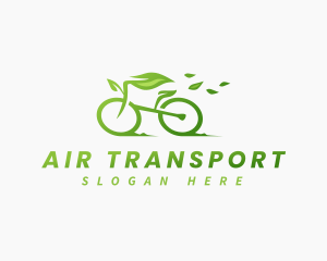 Eco Bike Leaf logo design