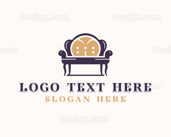 Sofa Chair Furnishing Decorator Logo