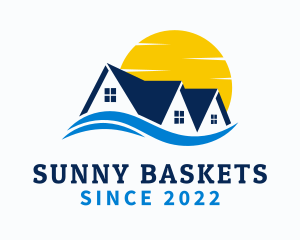 Sunny Wave Home Builder logo design