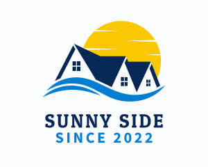 Sunny Wave Home Builder logo design