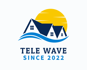 Sunny Wave Home Builder logo design