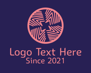 Geometric Spiral Flower  logo