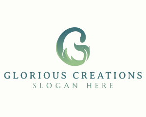 Organic Natural Leaf  logo design