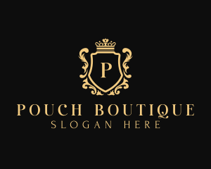 Royal Boutique Shield logo design