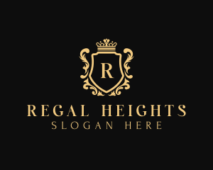 Royal Boutique Shield logo design