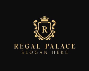 Royal Boutique Shield logo design