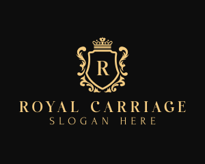 Royal Boutique Shield logo design