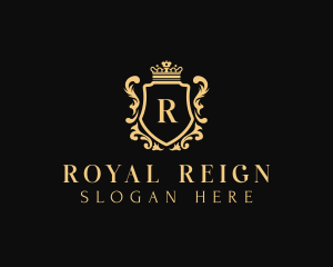 Royal Boutique Shield logo design