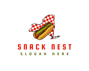 New York Pastrami Hotdog logo design