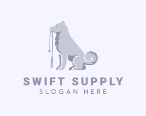 Husky Pet Dog logo design