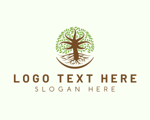Roots - Organic Tree Nature logo design
