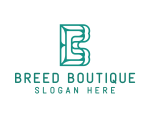 Boutique Brand Letter B logo design