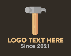 Isometric Hammer Tool logo