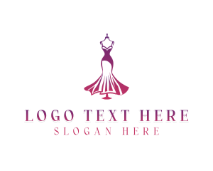 Stylist Gown Fashion logo
