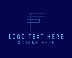 Digital Tech Letter F logo