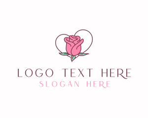 Rose Bud Heart logo