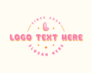 Cute Bubble Sparkle Logo