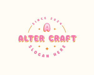 Cute Bubble Sparkle logo design